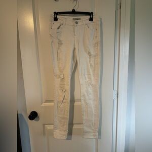 Refuge White distressed jeans